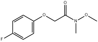 2-(4-氟苯氧基)-N-甲氧基-N-甲基乙酰胺 结构式