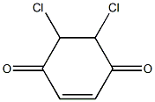 5,6-dichlorocyclohex-2-ene-1,4-dione 结构式