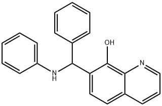 8-Quinolinol,7-[phenyl(phenylamino)methyl]- 结构式
