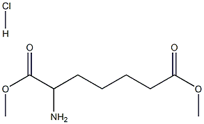 RS-2-氨基庚二酸二甲酯盐酸盐 结构式