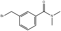 3-(溴甲基)-N,N-二甲基苯甲酰胺 结构式