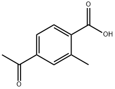 4-乙酰基-2-甲基苯甲酸 结构式
