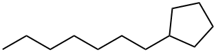 n-Heptylcyclopentane 结构式