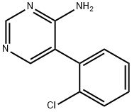 4-Pyrimidinamine,5-(2-chlorophenyl)- 结构式