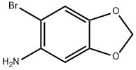 6-溴-2H-1,3-苯并二氧杂环戊-5-胺 结构式