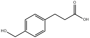 3-(4-(羟甲基)苯基)丙酸 结构式