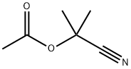 Propanenitrile,2-(acetyloxy)-2-methyl- 结构式