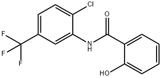 Benzamide, N-[2-chloro-5-(trifluoromethyl)phenyl]-2-hydroxy- 结构式