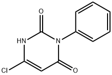 6-氯-3-苯基嘧啶-2,4(1H,3H)-二酮 结构式