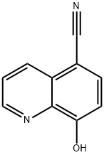 5-Quinolinecarbonitrile, 8-hydroxy- 结构式