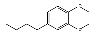 Benzene, 4-butyl-1,2-dimethoxy- 结构式