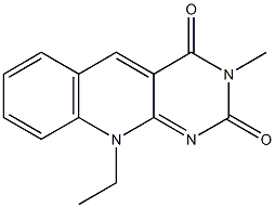 3-甲基-10-乙基-脱氮黄素 结构式