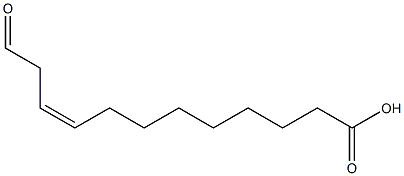 9-Dodecenoic acid, 12-oxo-, (9Z)- 结构式