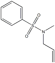 N-烯丙基-N-甲基苯磺酰胺 结构式