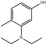 3-(二乙基氨基)-4-甲基苯酚 结构式