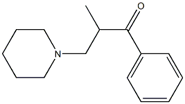 2-甲基-3-哌啶基苯丙酮 结构式