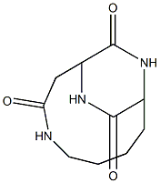 4,10,12-Triazabicyclo(7,2,2)tridecane-3,11,13-trione 结构式