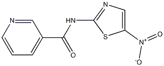 3-Pyridinecarboxamide,N-(5-nitro-2-thiazolyl)- 结构式