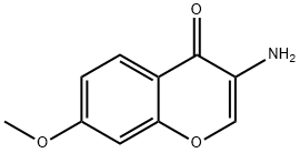 3-氨基-7-甲氧基-4H-苯并吡喃-4-酮 结构式