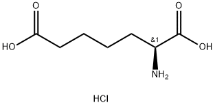 S-2-氨基庚二酸盐酸盐 结构式