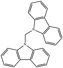 二(9H-咔唑-9-基)甲烷 结构式