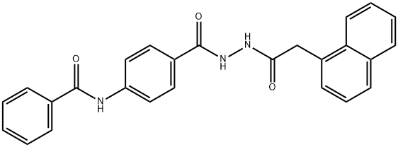 N-[4-[[(2-naphthalen-1-ylacetyl)amino]carbamoyl]phenyl]benzamide 结构式