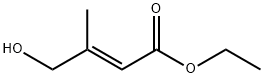 (E)-4-羟基-3-甲基丁-2-烯酸乙酯 结构式