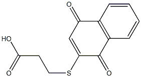 Propanoic acid,3-[(1,4-dihydro-1,4-dioxo-2-naphthalenyl)thio]- 结构式