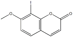 8-iodo-7-methoxy-chromen-2-one 结构式