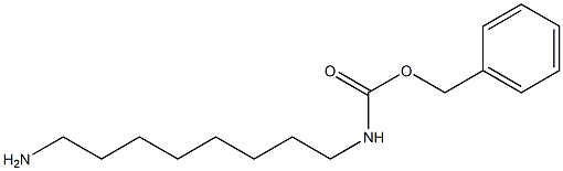 (8-氨基辛基)氨基甲酸苄酯 结构式