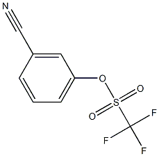 Methanesulfonic acid, trifluoro-, 3-cyanophenyl ester 结构式