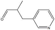 2-methyl-3-(pyridin-3-yl)propanal 结构式