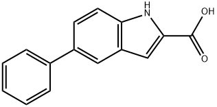 5-phenyl-1H-indole-2-carboxylic acid 结构式