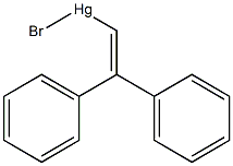 Mercury, bromo(2,2-diphenylethenyl)- 结构式