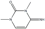 2(1H)-Pyrimidinone, 3,4-dihydro-4-imino-1,3-dimethyl- 结构式