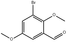 3-溴-2,5-二甲氧基苯甲醛 结构式