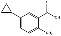 Benzoic acid, 2-amino-5-cyclopropyl- 结构式