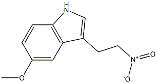 1H-Indole, 5-methoxy-3-(2-nitroethyl)- 结构式