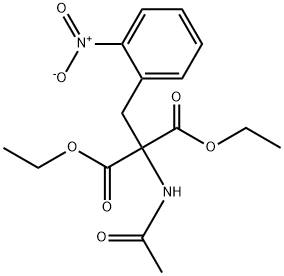 2-乙酰氨基-2-(2-硝基苄基)丙二酸二乙酯 结构式