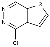 4-氯噻吩并[2,3-D]哒嗪 结构式