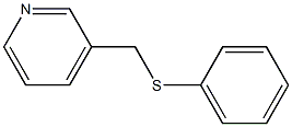 Pyridine, 3-[(phenylthio)methyl]- 结构式