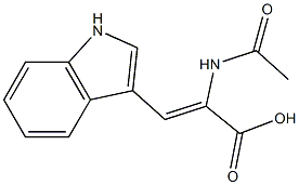 2-Propenoic acid, 2-(acetylamino)-3-(1H-indol-3-yl)-, (Z)- 结构式