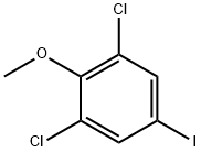 1,3-二氯-5-碘-2-甲氧基苯 结构式