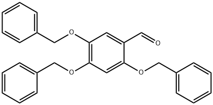 Benzaldehyde, 2,4,5-tris(phenylmethoxy)- 结构式