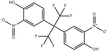 2,2-双[(3-硝基-4-羟基)苯基]-六氟丙烷 结构式