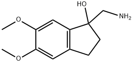 1-(aminomethyl)-5,6-dimethoxy-2,3-dihydro-1H-inden-1-ol 结构式