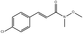 3-(4-chlorophenyl)-N-methoxy-N-methylacrylamide 结构式