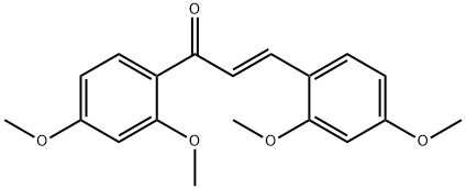 2-Propen-1-one, 1,3-bis(2,4-dimethoxyphenyl)-, (2E)- 结构式