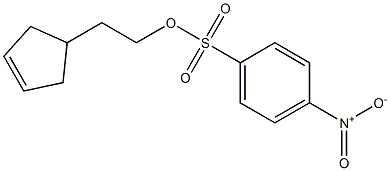 Benzenesulfonic acid, 4-nitro-, 2-(3-cyclopenten-1-yl)ethyl ester 结构式