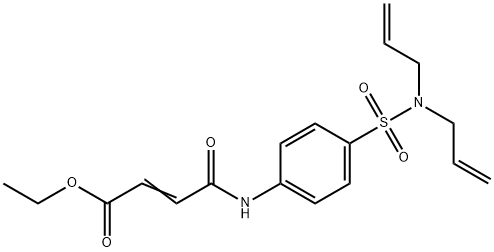 ethyl 4-({4-[(diallylamino)sulfonyl]phenyl}amino)-4-oxo-2-butenoate 结构式